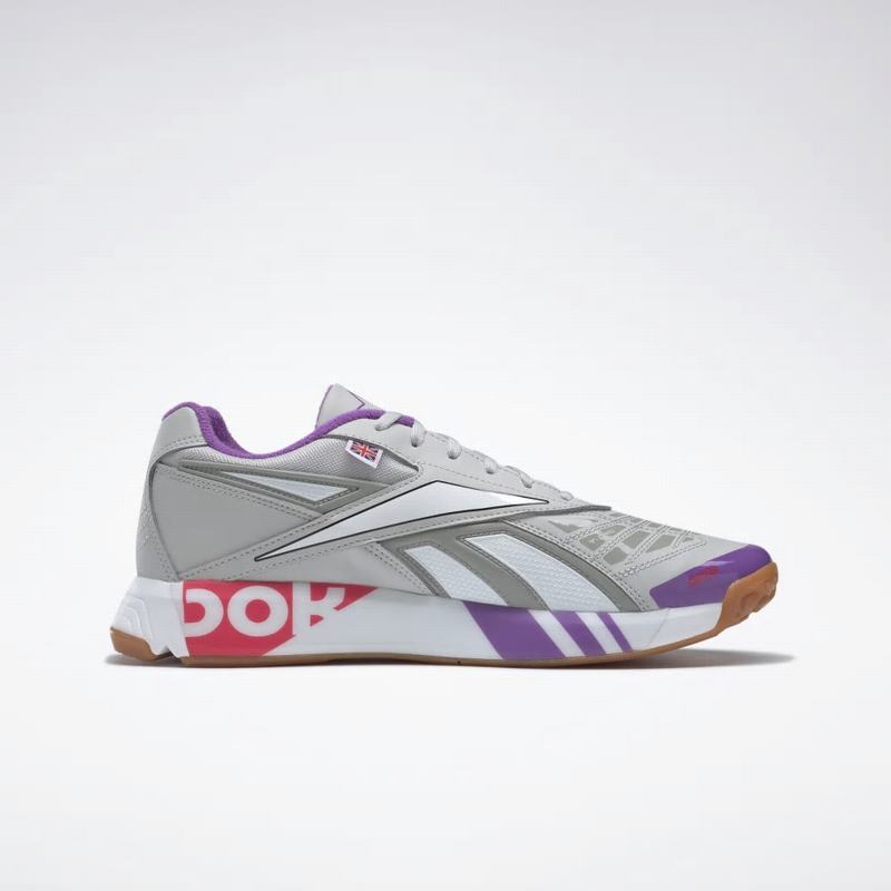 Tenisi Reebok Futsal Fusion R58 Dama Gri/Violet Romania AK4563RV